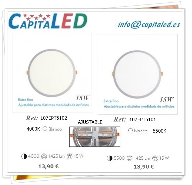 2.1.4. 121 Dl Emp.Ajustable Red. 15w