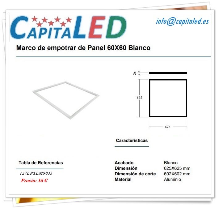 4.2.2. 128 Marco Empotrar Panel 60×60