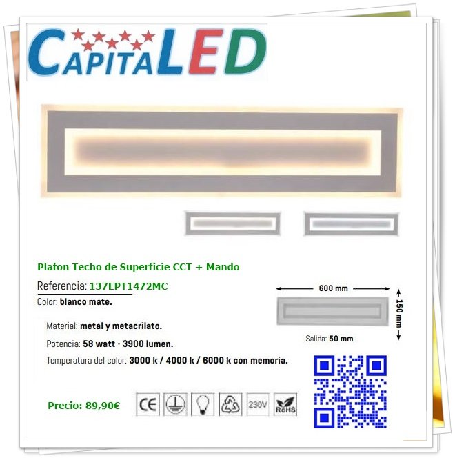 137 Panel Superf. CCT 60 X 15 CM Ref. 1472MC 25